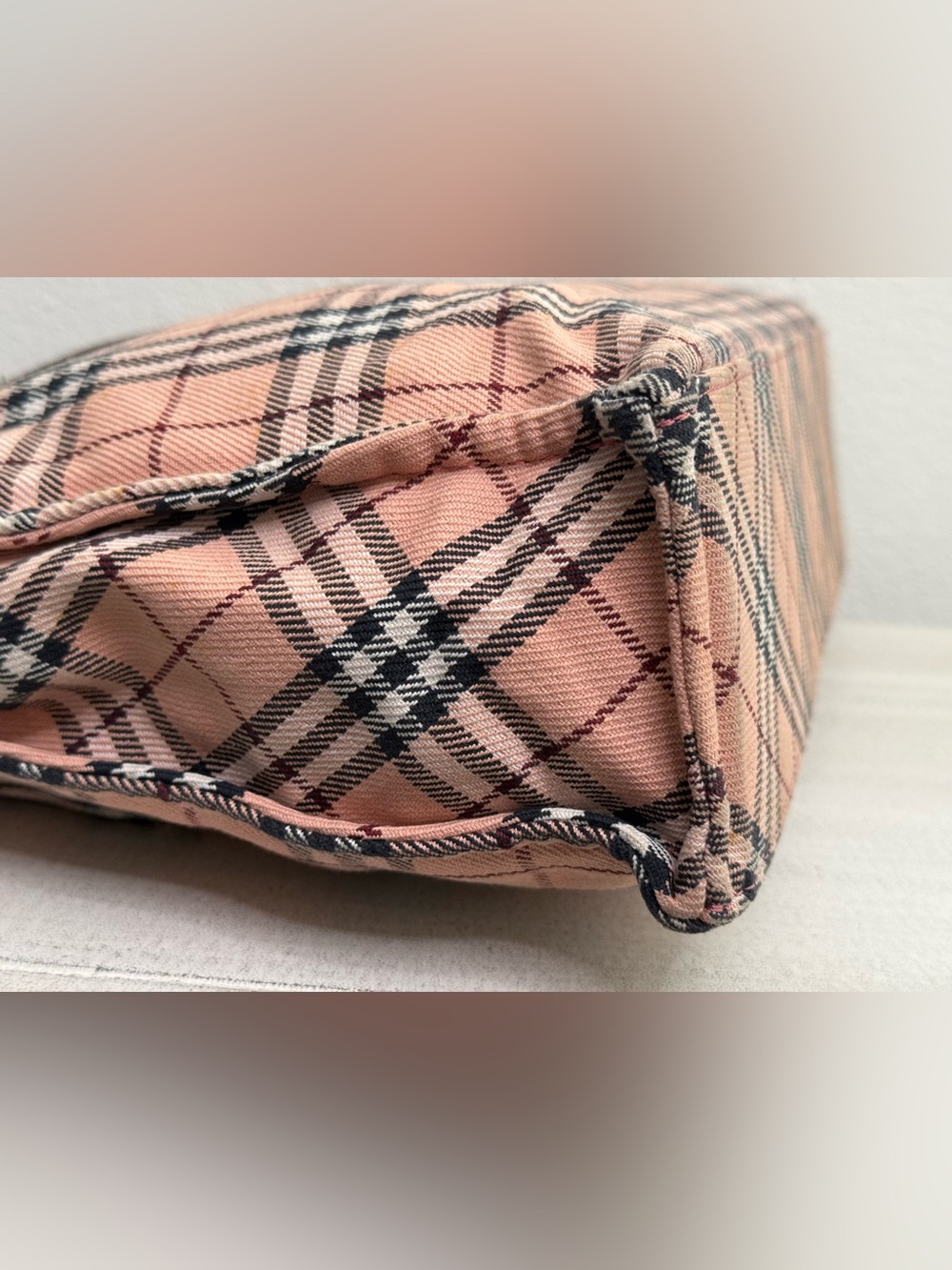 BURBERRY Blue Label Pink Nova Check Tote Bag - Picture 8 of 12